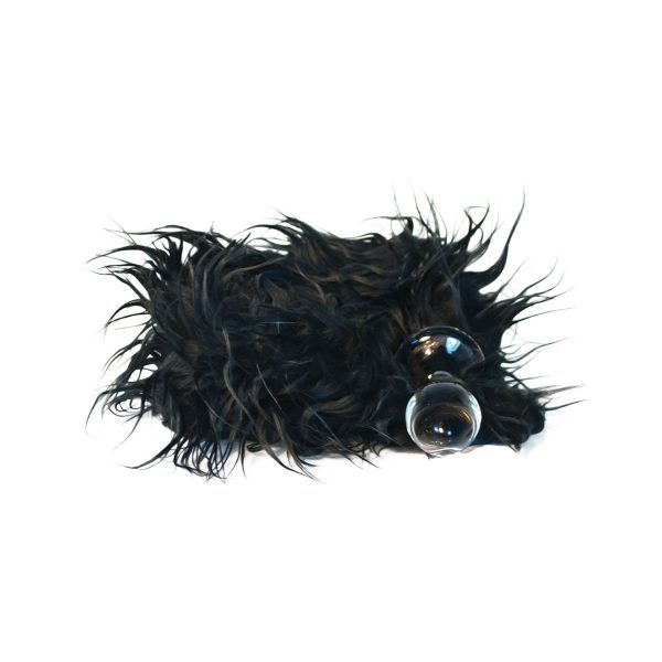 Crystal Delights Minx Tail Mongolian Black