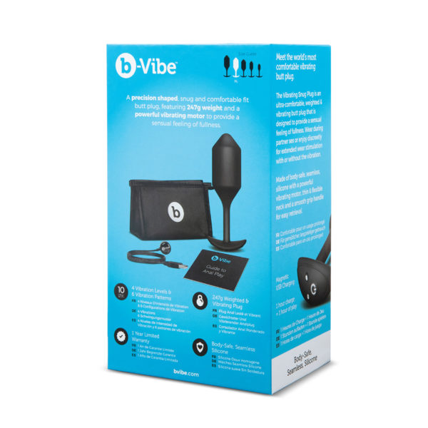 b-Vibe Snug Plug Vibrating Black XL