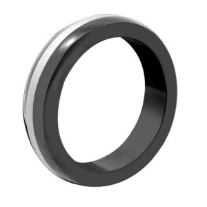 PHS Black With Steel Cock Ring