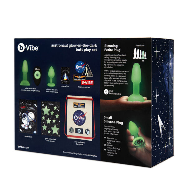 B Vibe Asstronaut Glow In The Dark Play Set